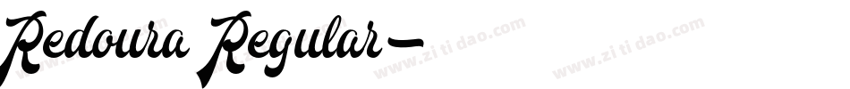 Redoura Regular字体转换